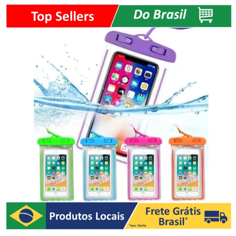 Capa Impermeável para Celular – Praia e Piscina