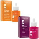 Kit Sérum Vitamina C + Sérum 3 em 1 Max Love