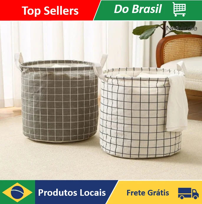 Cesto de Roupa Suja Dobrável