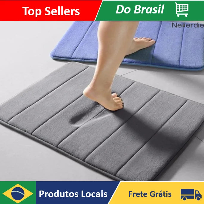 Tapete de Banheiro Antiderrapante em Relevo