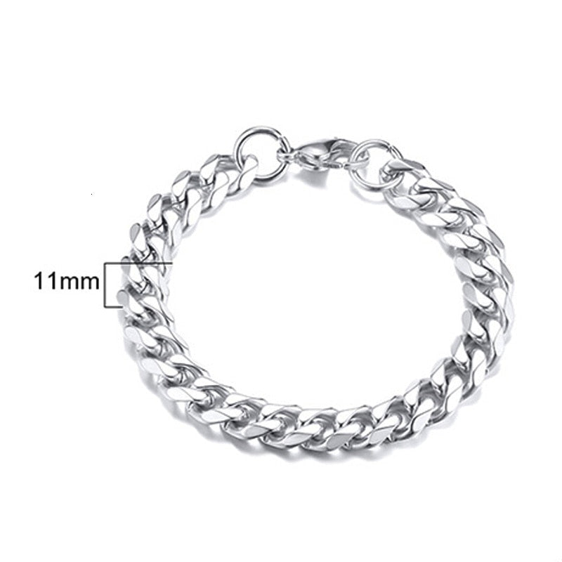 PULSEIRA CUBANA UNISEX INOX.