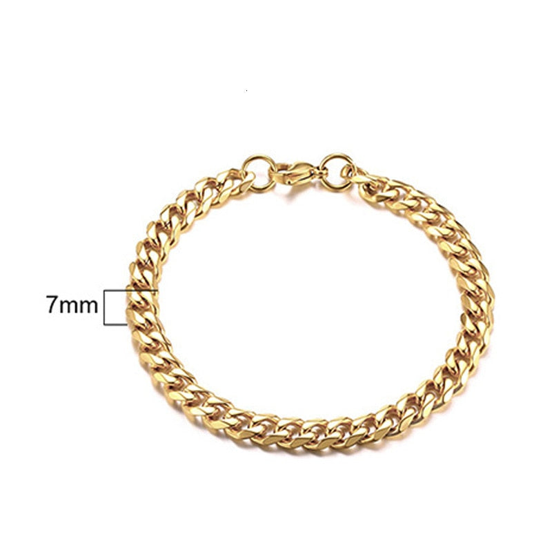 PULSEIRA CUBANA UNISEX INOX.