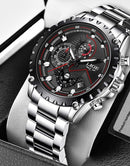 RELÓGIO MASCULINO PRATA AÇO INOX TOP.