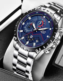 RELÓGIO MASCULINO PRATA AÇO INOX TOP.