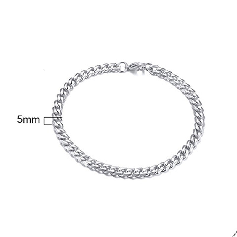 PULSEIRA CUBANA UNISEX INOX.
