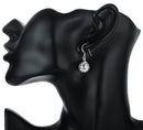 CONJUNTO JOIAS PRATA BRINCOS CONJUNTO RARO CASAMENTO.