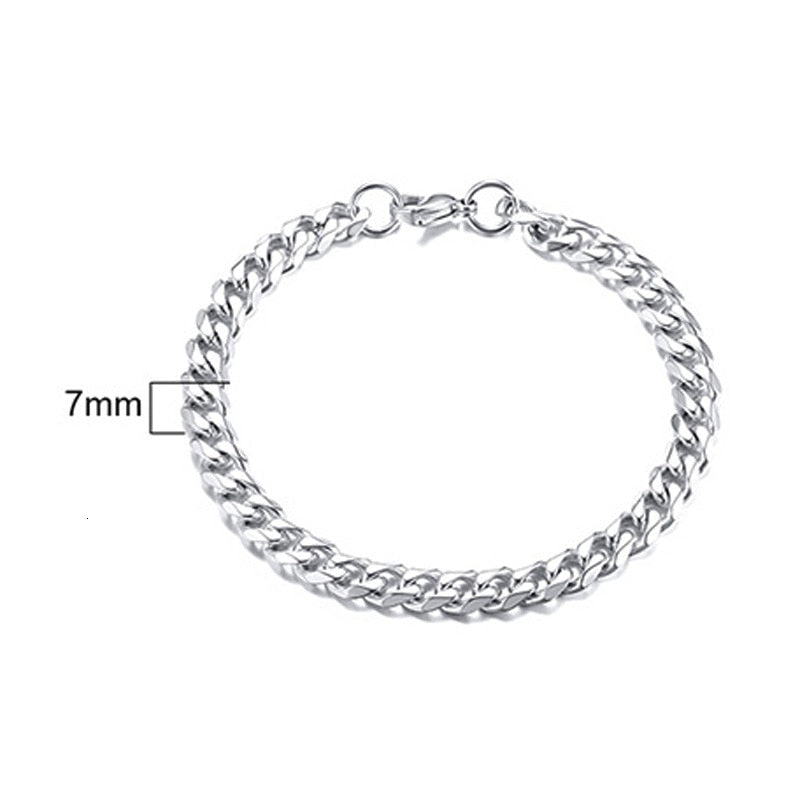 PULSEIRA CUBANA UNISEX INOX.