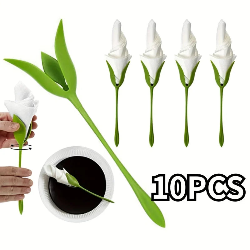 Kit 10 Porta-Guardanapos Florais