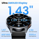 Smartwatch HAYLOU Watch 4S com GPS, Tela AMOLED 1.43" e 120+ Modos Esportivos