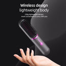 Wireless Hair Straightener Brush Third Gear Adjustable Hair Curler Portable Heating Comb