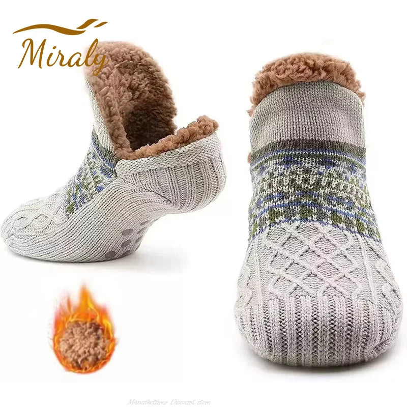 Meias de Inverno Antiderrapantes para Casa