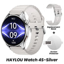 Smartwatch HAYLOU Watch 4S com GPS, Tela AMOLED 1.43" e 120+ Modos Esportivos