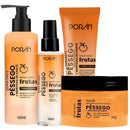 Kit 4 Itens Corpo e Rosto Pêssego Porán