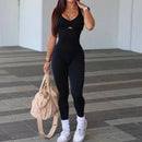 Sporty Jumpsuit Women Sportwear Push Up Gym Set Women Fitness Overalls 2024 Sport Outfit for Woman Sportswear Yoga Clothes PINK