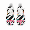 CYWGIFT Fashion Trend Women Sneakers White My Body My Choice Print Light Lace-up Flats Footwear New tenis de corrida masculino