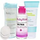 Kit 3 Itens Limpeza e Hidratação Ruby Rose
