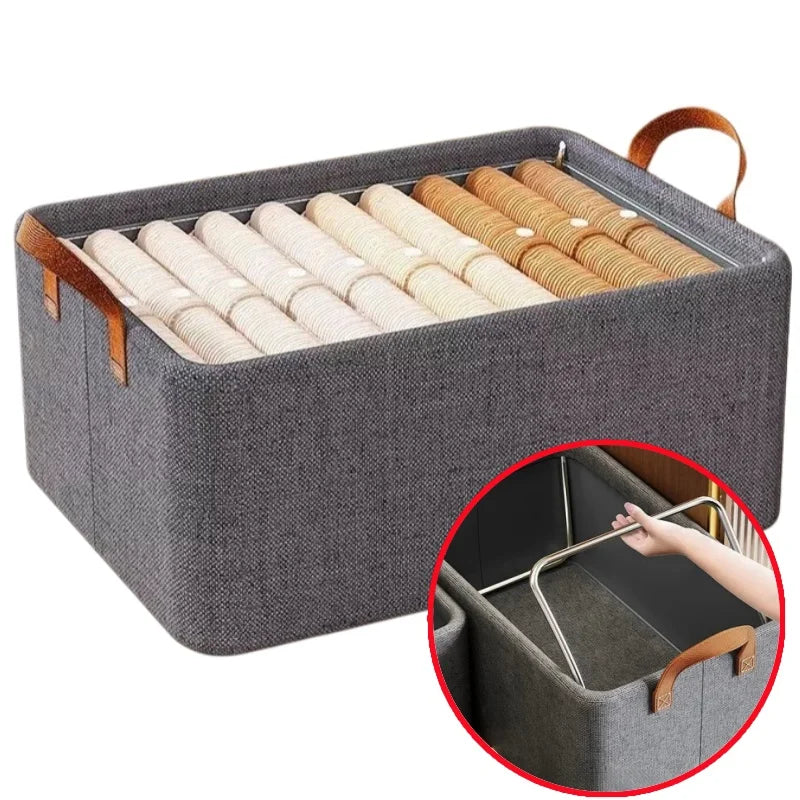 Organizador de Guarda-Roupa 25 L com Estrutura de Aço