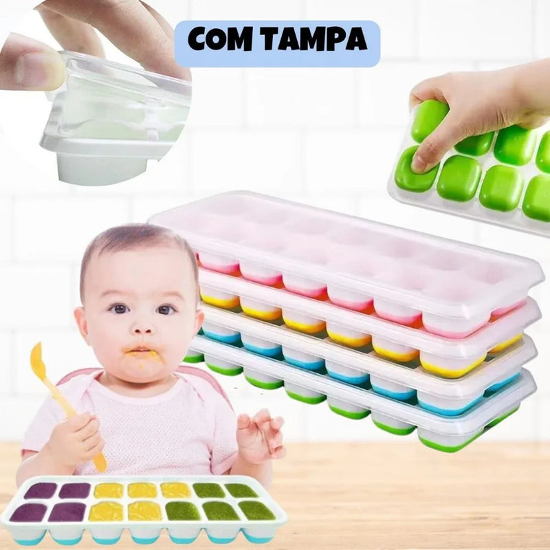 Kit 14 Formas de Silicone para Gelo