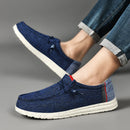 Men Casual Canvas Shoes  Mens Loafers Breathable Slip on Flats Male Vulcanized Shoes Driving Shoes Plus Size 48 Walking shoes