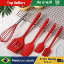 Kit 5 Utensílios de Cozinha em Silicone