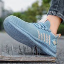 Women's Work Safety Shoes, Steel Toe Puncture Resistant, Impact Resistant, Wear-resistant, Fashionable Sports Shoes