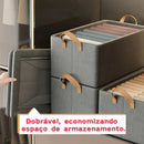 Organizador de Guarda-Roupa 25 L com Estrutura de Aço