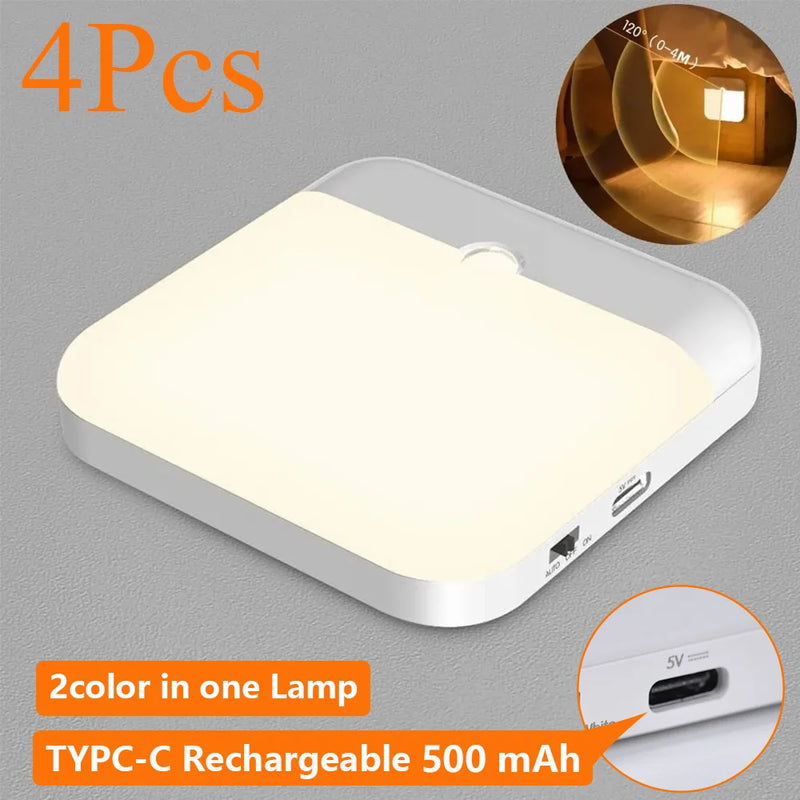 Luminária LED Quadrada com Sensor de Presença – Luz Fria
