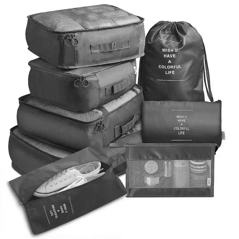 Kit 7 Organizadores de Mala de Viagem
