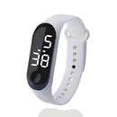 Relógio Digital Infantil LED à Prova d'Água com Pulseira de Silicone