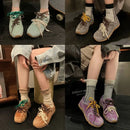 AIYUQI Women Sneakers 2024 Spring New Genuine Leather Retro German Training Shoes Women Contrast Flat Casual Shoes Women