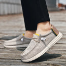Men Casual Canvas Shoes  Mens Loafers Breathable Slip on Flats Male Vulcanized Shoes Driving Shoes Plus Size 48 Walking shoes