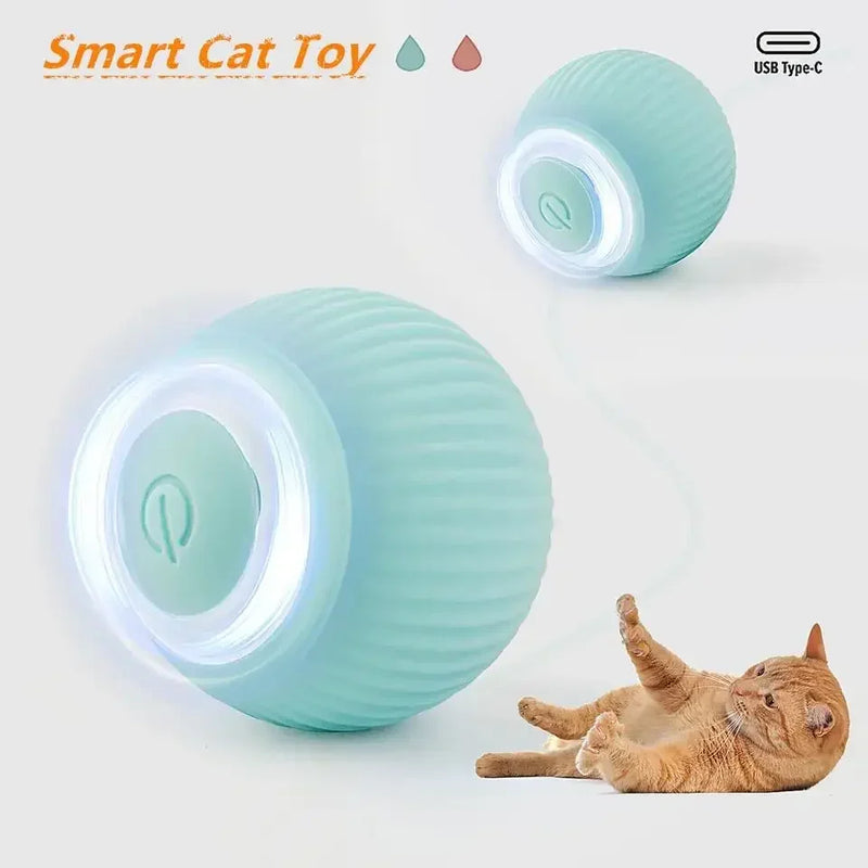 BRINQUEDO BOLA, RECARREGÁVEL PARA CÃES E GATOS.
