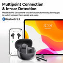 Fone de Ouvido Bluetooth QCY MeloBuds Pro ANC 46dB Hi-Res LDAC 6 Microfones