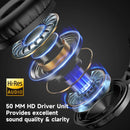 Headphone Bluetooth OneOdio Pro-C com Microfone, 110h de Bateria e Áudio Hi-Res