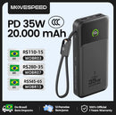 Power Bank Movespeed P20 20.000 mAh 35W Slim