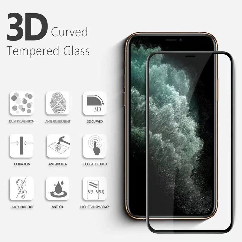 Película de Vidro Temperado 3D para iPhone