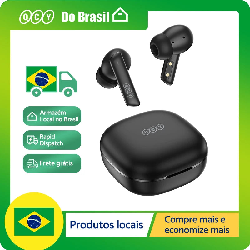 Fone de Ouvido Bluetooth QCY HT05 MeloBuds ANC