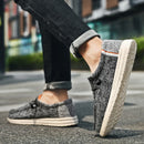 Men Casual Canvas Shoes  Mens Loafers Breathable Slip on Flats Male Vulcanized Shoes Driving Shoes Plus Size 48 Walking shoes