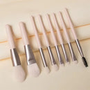 Kit 8 Pincéis de Maquiagem Macios