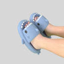 Summer Women Shark Slippers Men EVA Solid Color Slides Adults Fashion Thick Soles Flip Flops Couples Outdoor Non-slip Sandals
