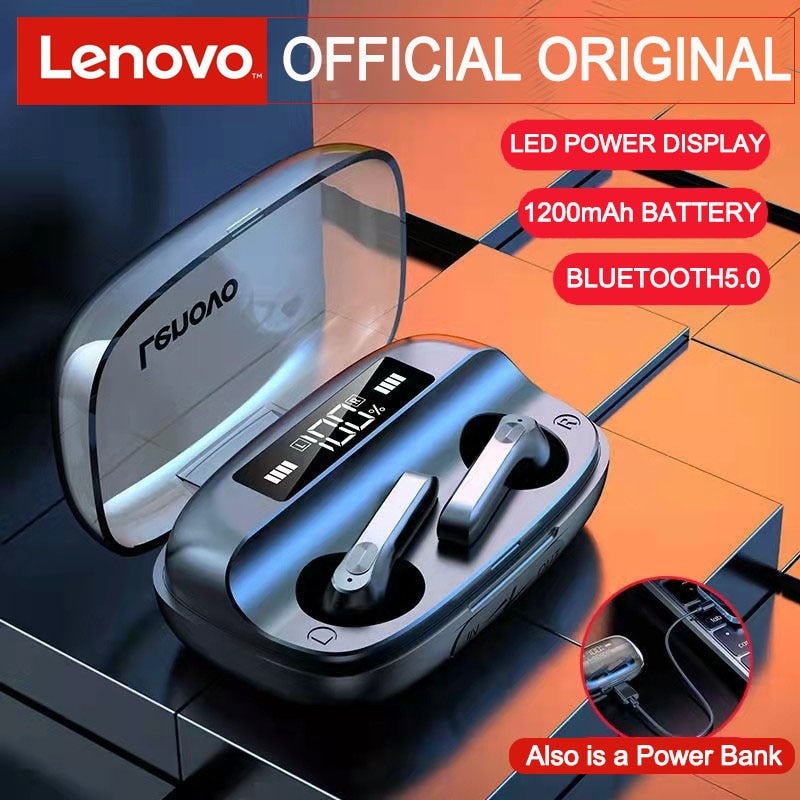 FONE DE OUVIDO LENOVO BLUETOOTH 5.0 CONTROLE SEM MÃOS.